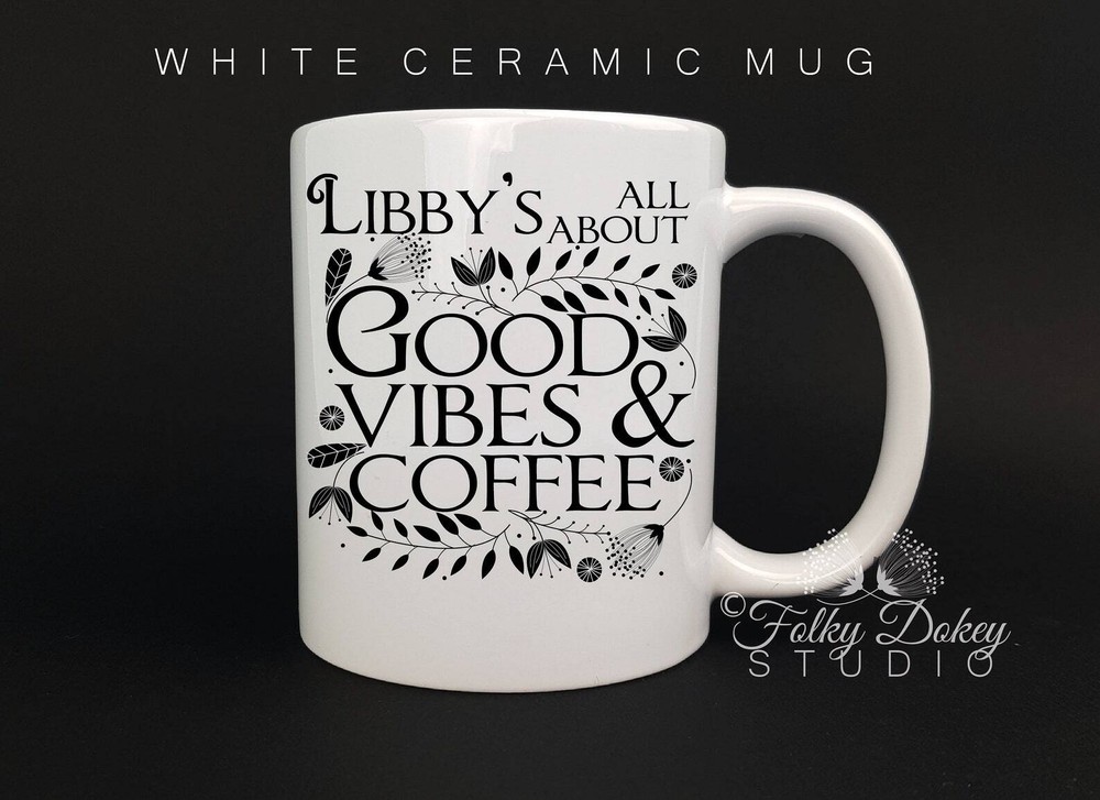 Good Friend Gift Positivity Gift Good Vibes Gift Personalised Coffee Cup