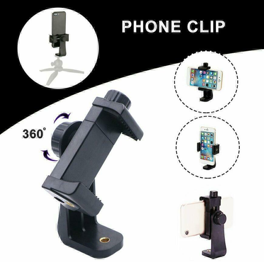 Universal Smartphone Tripod Adapter Phone Stand Holder Mount For iPhone Samsung