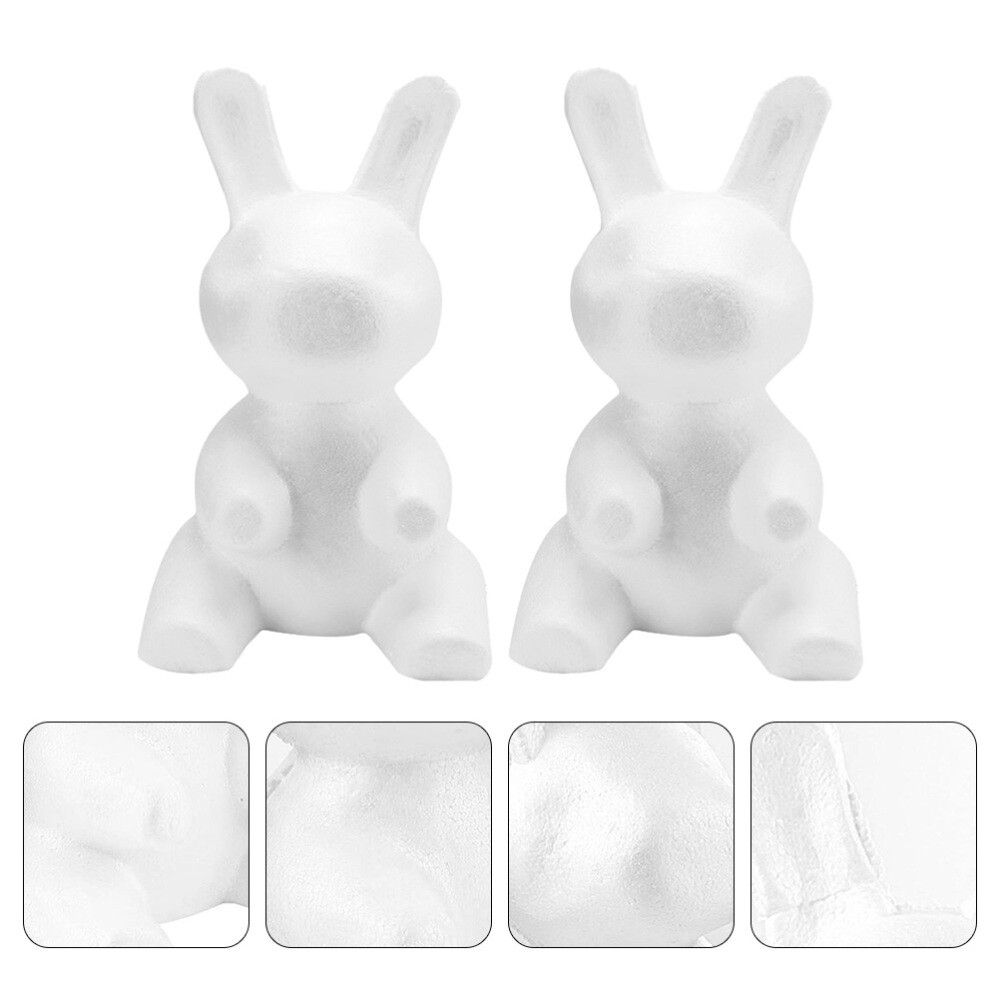 Shape Foam Blocks Bunny Model Floral Ornaments for Kids Child