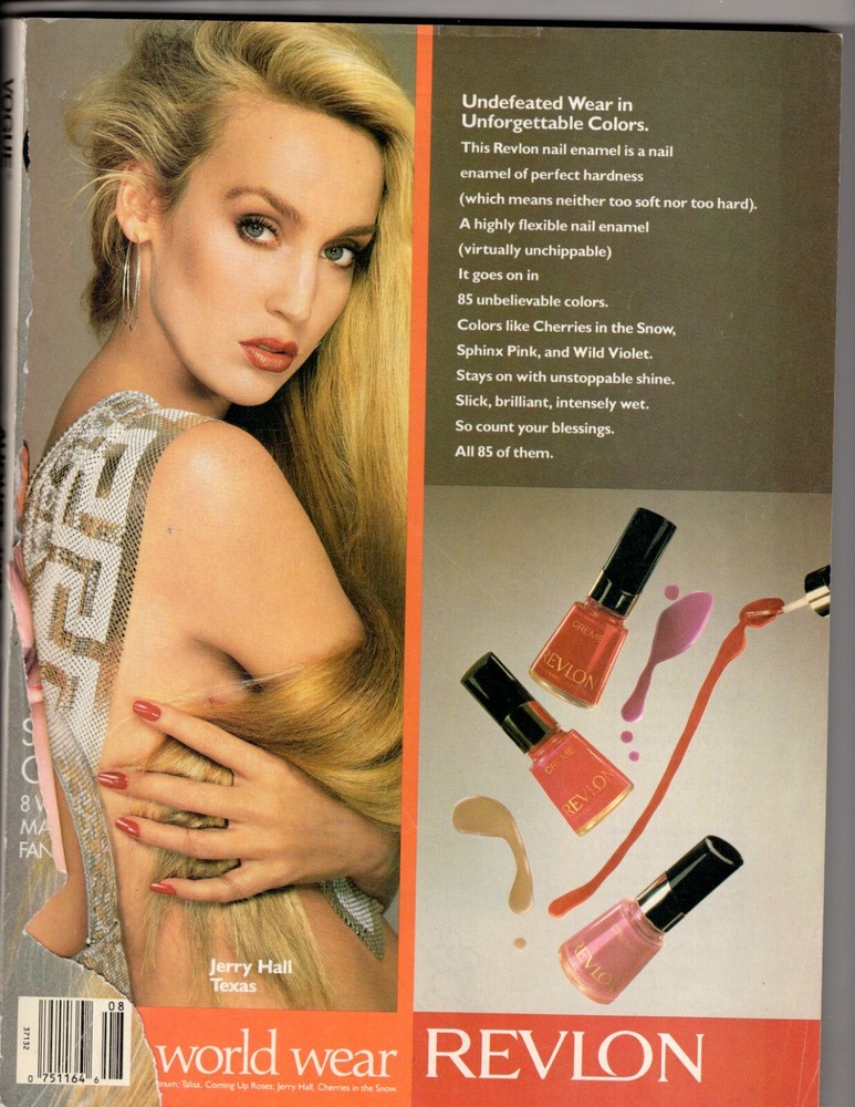 1987 August Vogue Magazine Super Models Dirty Dancing 80s NO COVER FAIR