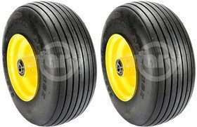 2PK Caster Wheel Assembly for John Deere TCA19309 13x6.50-6 ZTRAK QUIK-TRAK Mowers