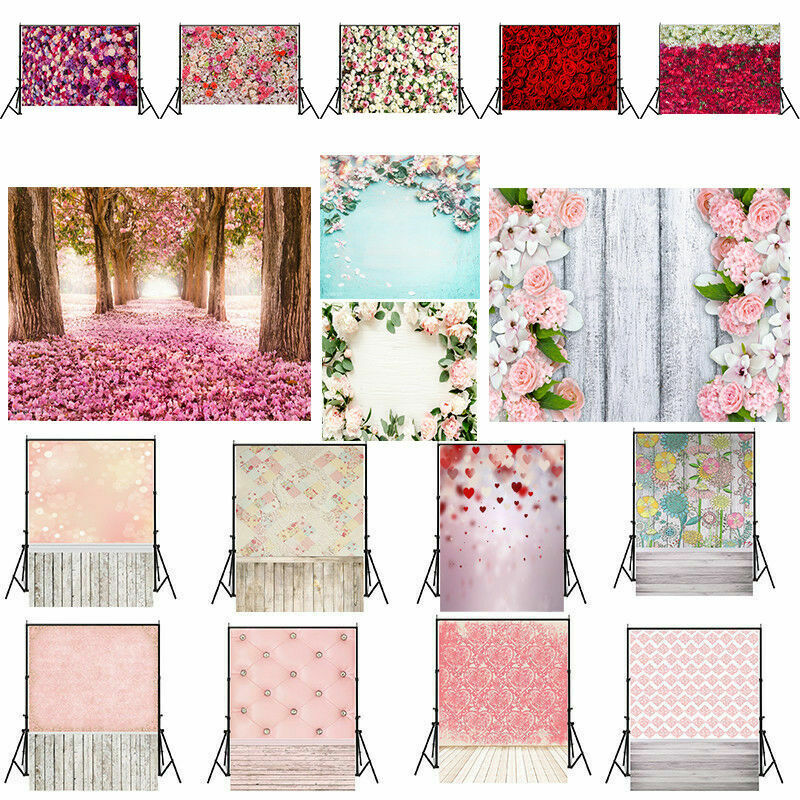 Wedding Flower Photography Backdrop Wall Floor Floral Background Studio Photo