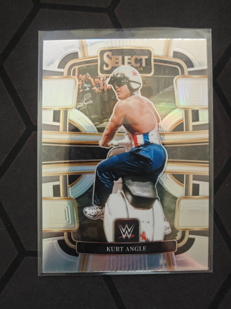 2024 Panini Select WWE Silver Prizm Concourse Kurt Angle -2