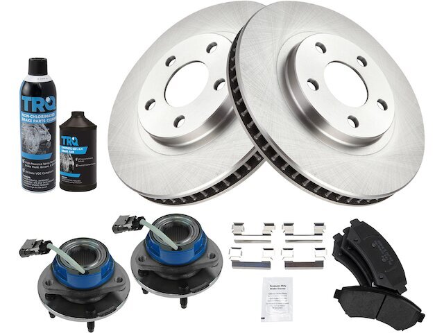 Front Brake Pad Rotor Wheel Hub Kit for 2000-2005 Chevy Impala 96MRPR