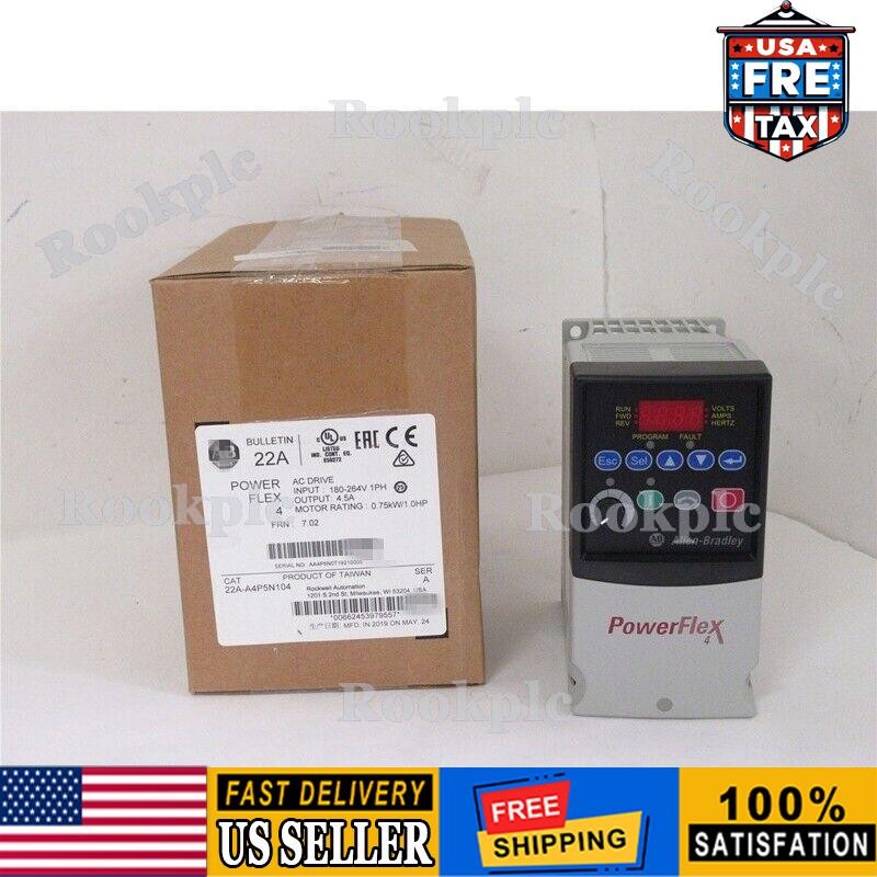 Allen Bradley IN BOX 22A-A4P5N104 PowerFlex 4- 0.75 KW AC Drive US Free Tax