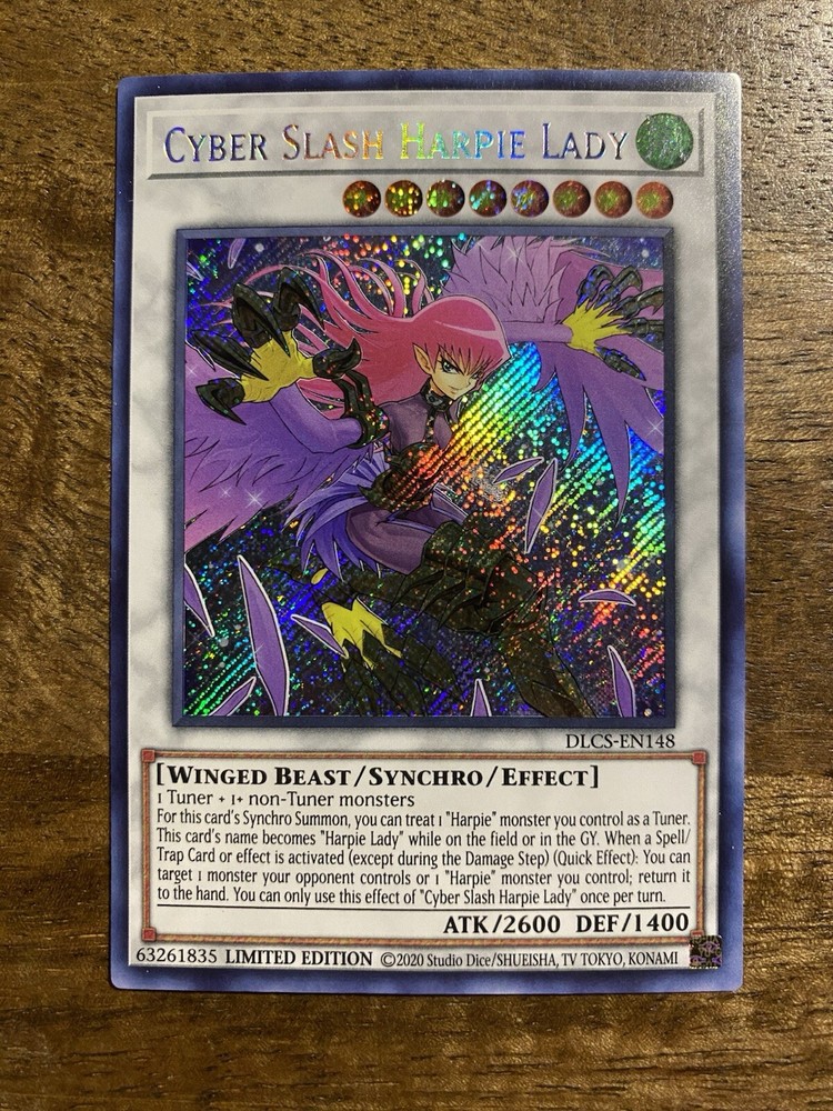 Cyber Slash Harpie Lady DLCS-EN148 - Limited Edition - Secret Rare - Near Mint!