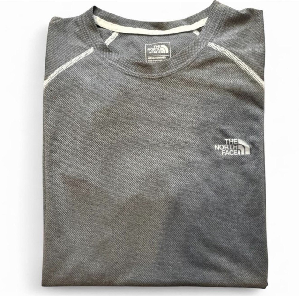 The North Face FlashDry Shirt Mens Small Gray Performance Hiking