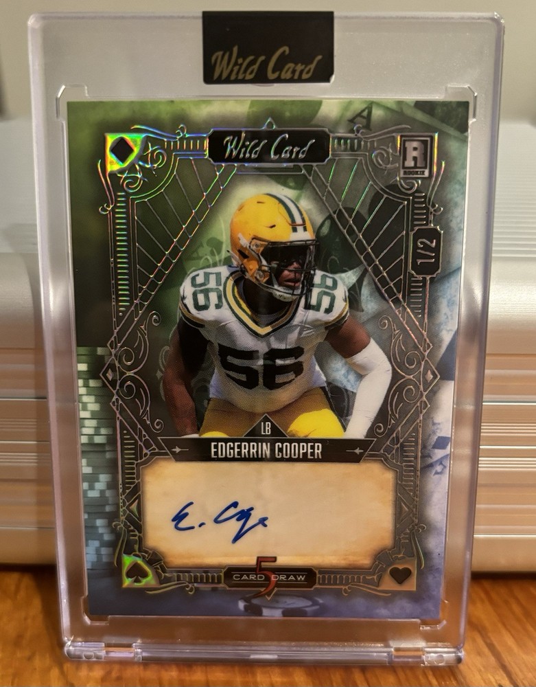 2024 Wild Card 5 Card Draw Edgerrin Cooper Rookie Auto /2