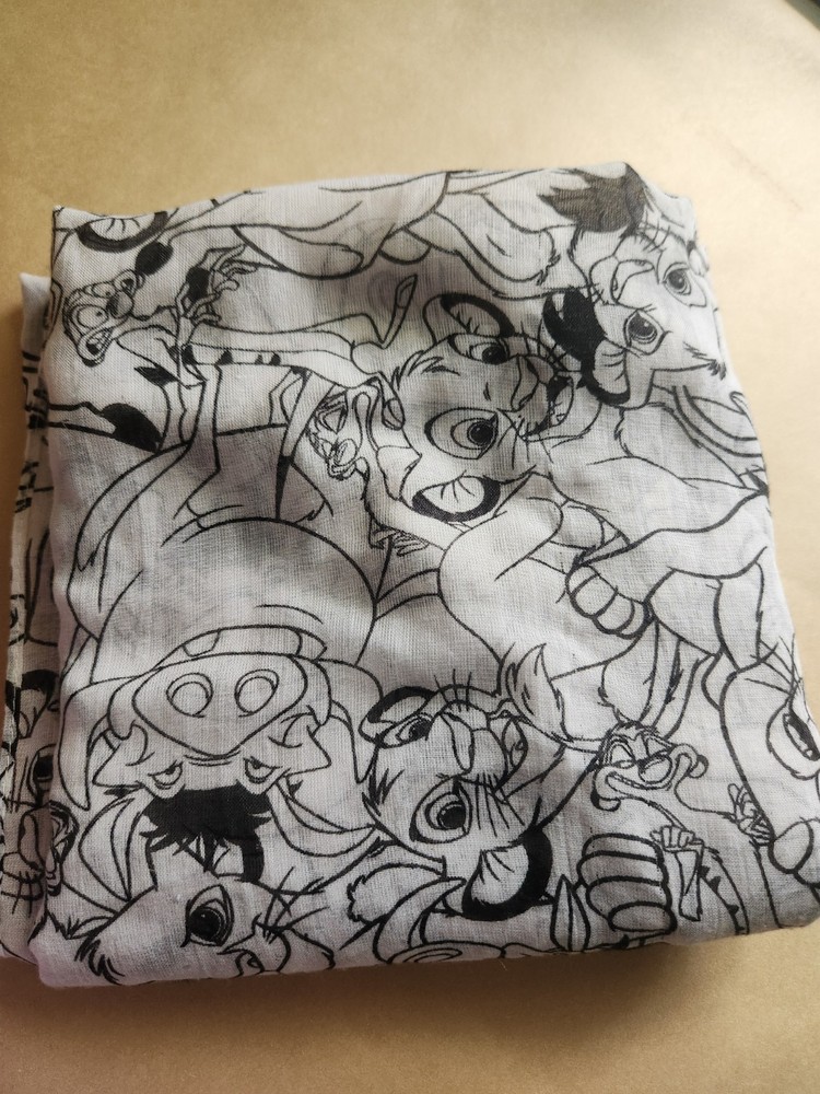 Disney Lion King Black and White Infinity Loop Scarf