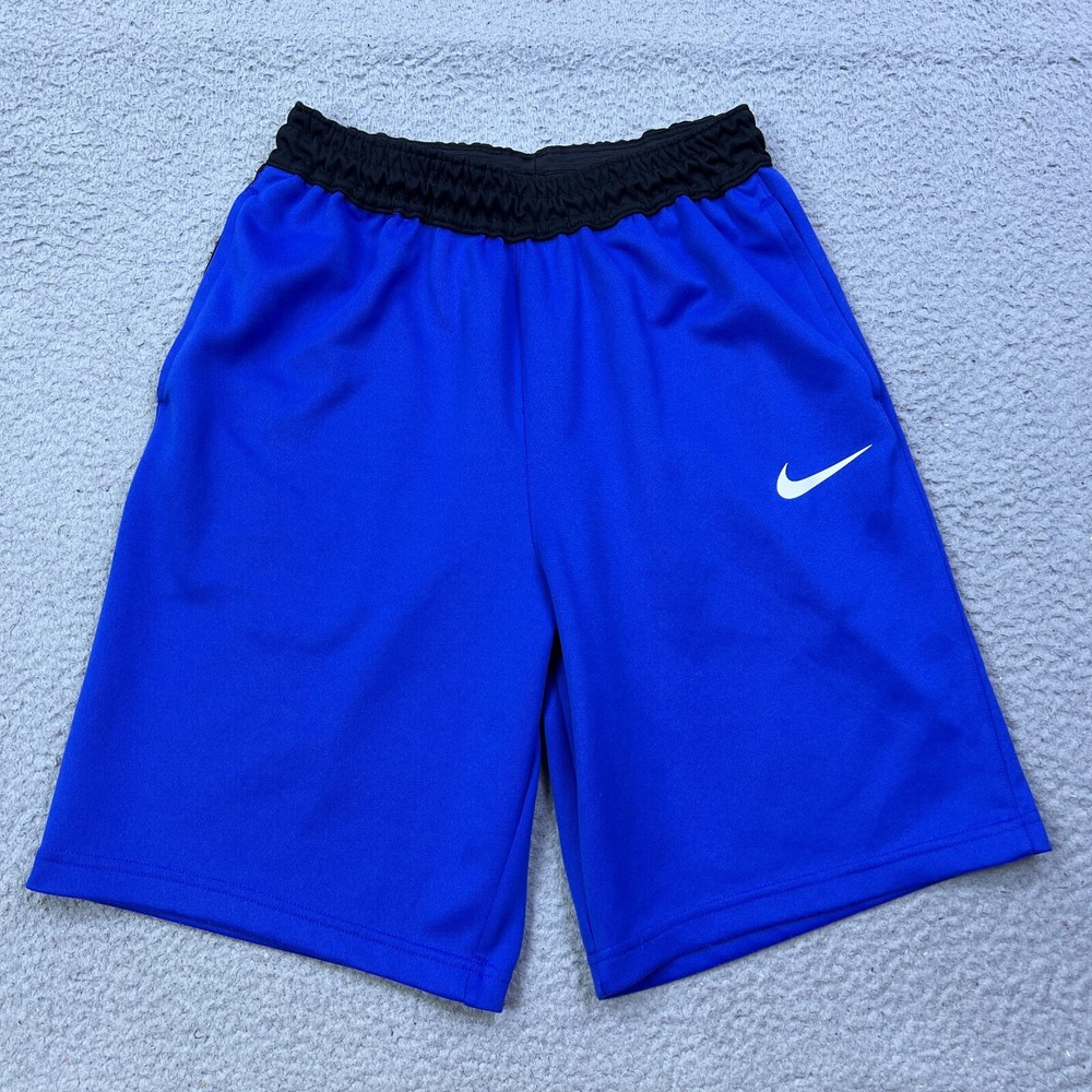 Nike Spotlight Basketball Shorts Mens M Blue Dri-Fit Icon Training 10