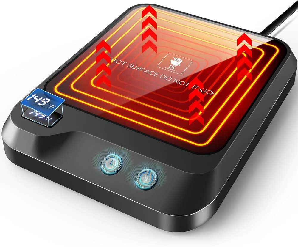 LED Coffee Mug Warmer with Auto Shut Off and Adjustable Timer