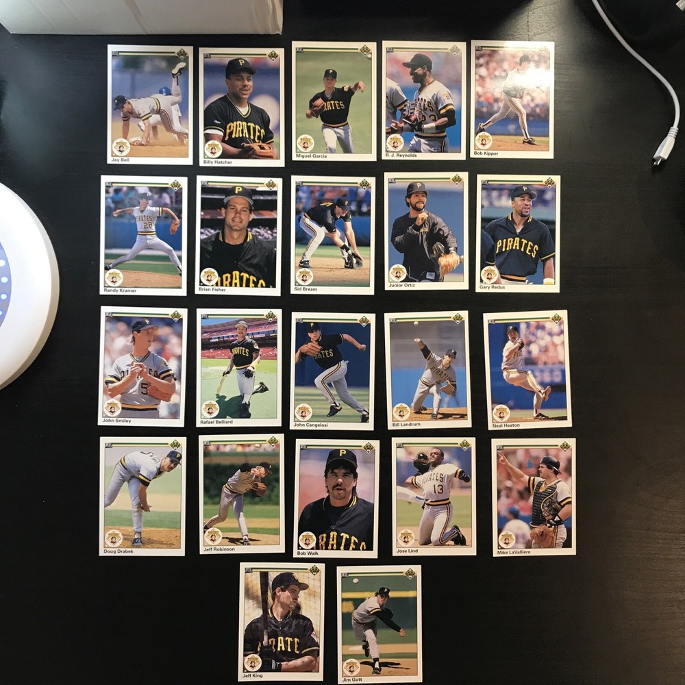 22 CARD LOT - 1990 UPPER DECK PITTSBURGH PIRATES NM