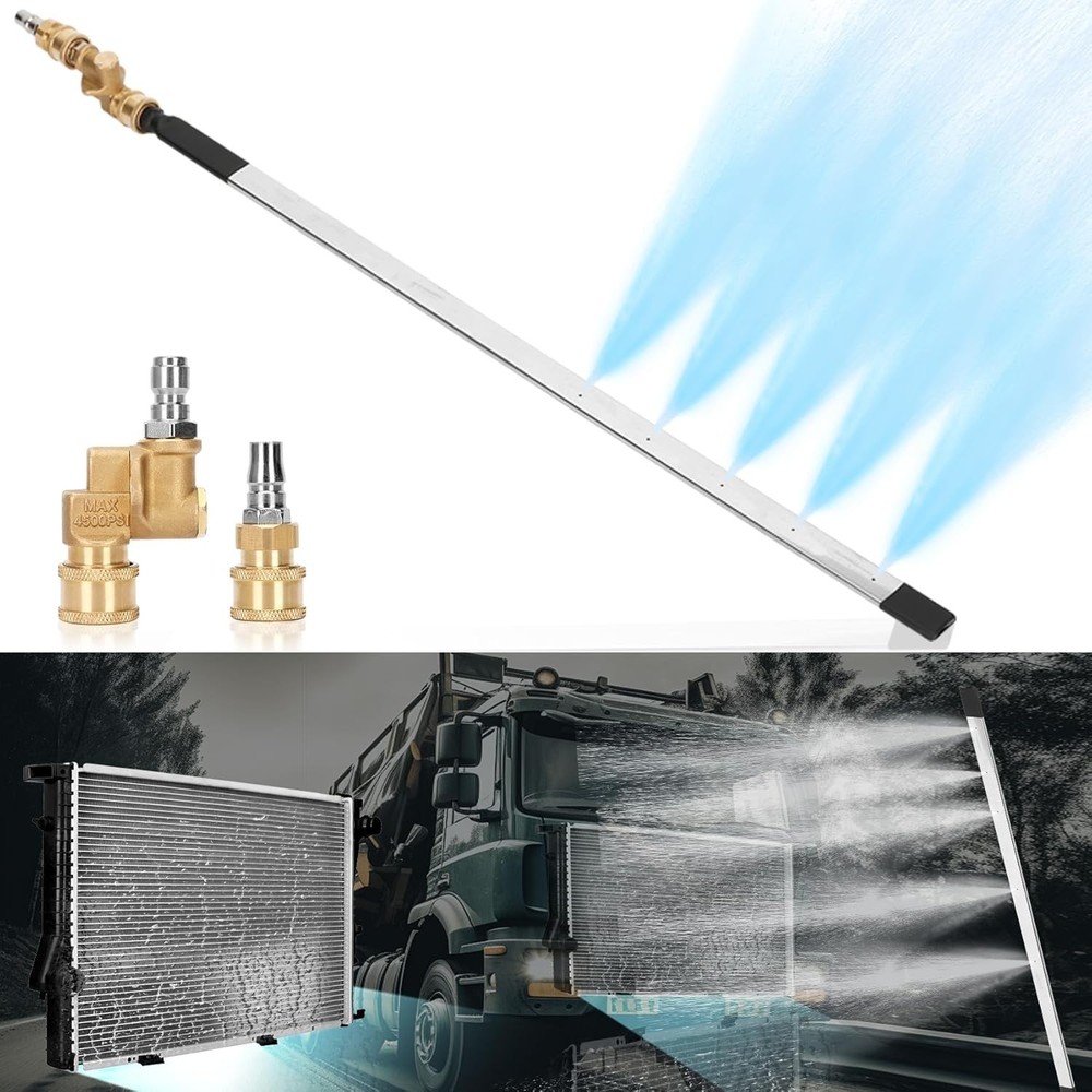 39''Portable Radiator Cleaning Wand,2000 PSI Radiator Flush and Cleaner Tool