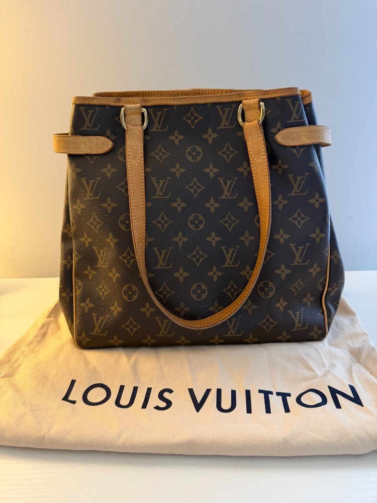 Louis Vuitton Batignolles Vertical Tote Brown Canvas/Leather