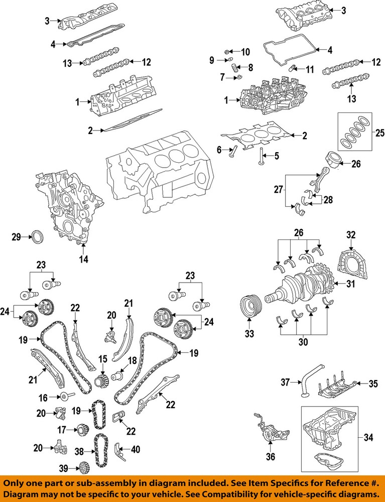 CHRYSLER OEM Connecting Rod Bearing Kit 5184112AF for Engine Repair