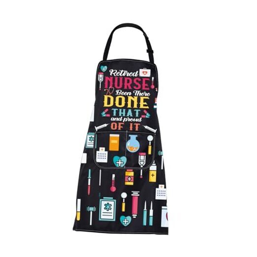 Retired Nurse Gifts Apron for Nurse Retirement Gifts Retired Nurse Apron