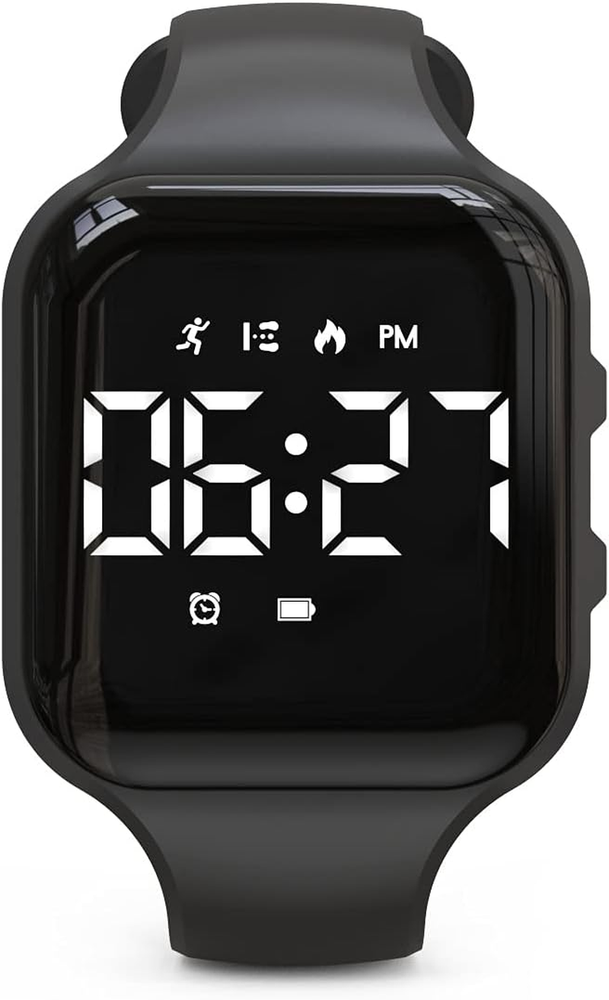 Non-Bluetooth LED Fitness Tracker Watch with Step Counting and Digital Pedometer
