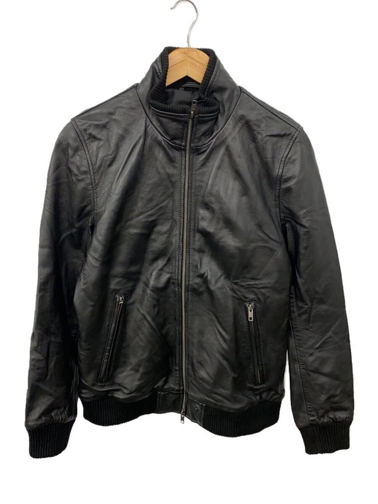 Liugoo Tokyo Leather Jacket Blouson Size M Black Sheepskin SH22-11 2246