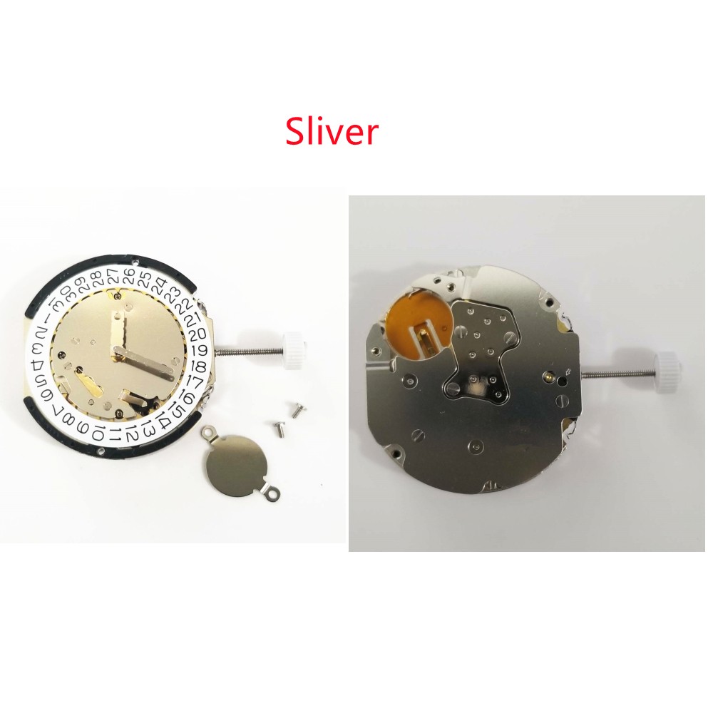 5 Jewels Quartz Chronograph Watch Movement 3 Hands Date at 3 for Ronda 3540.D f