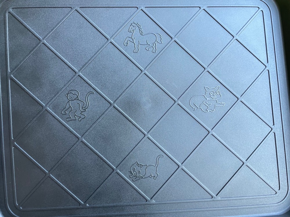 All-Weather Boot Tray Water-Resistant Plastic Mud Pan Pet Food Tray and Outdoor