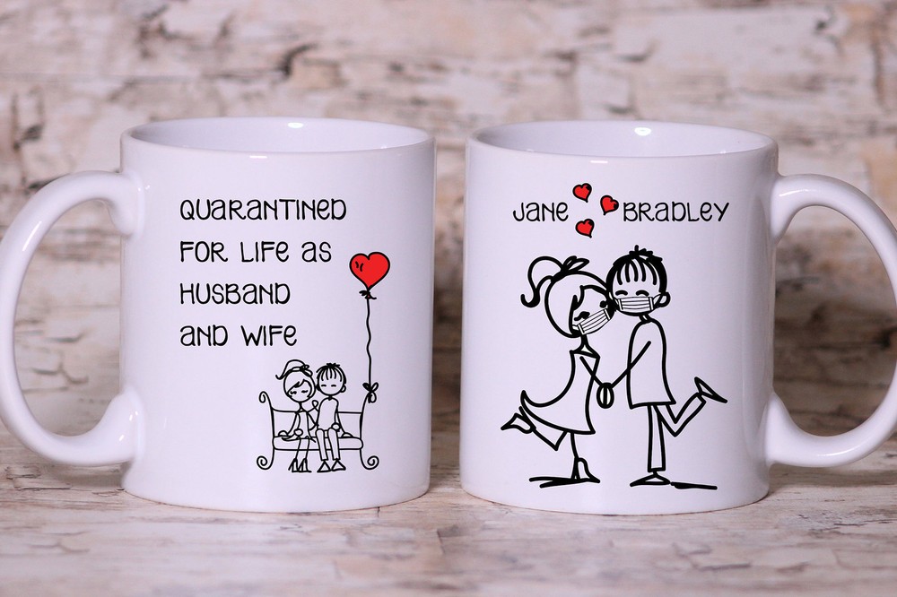 Funny Quarantined Anniversary Mug Personalized Quarantine Anniversary Mug