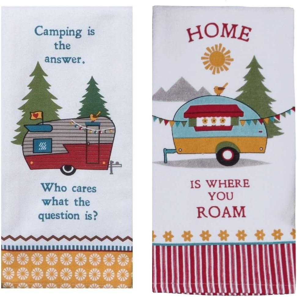 Kay Dee Designs 2 Piece Vintage Camper Cotton Kitchen Small, Multi-colored