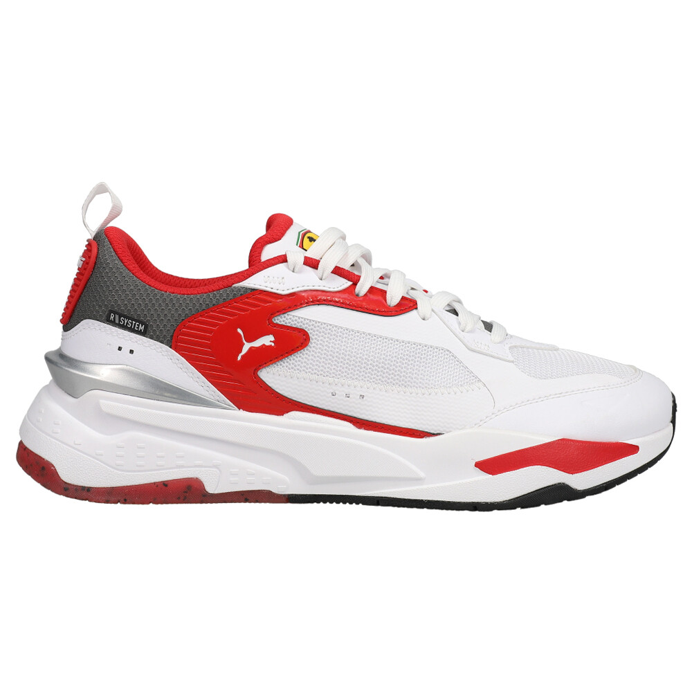 PUMA Scuderia Ferrari Rs Fast Lace Up Mens White Sneakers Casual Shoes 30716102  