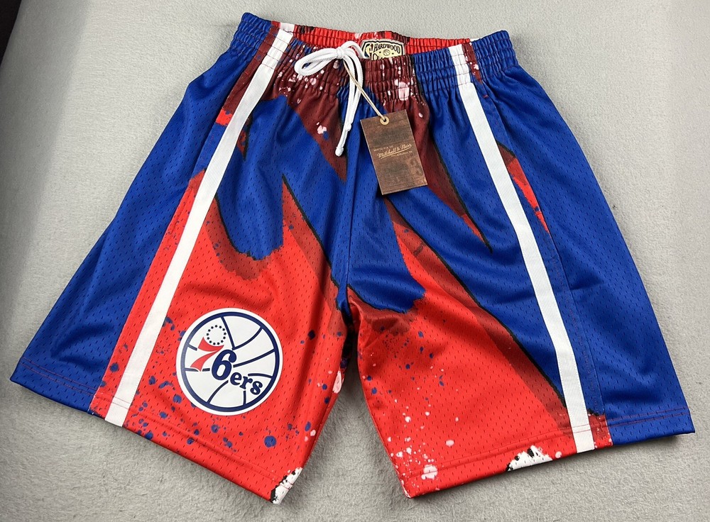 Mitchell & Ness Men’s Philadelphia 76ers Hyper Hoops Swingman Short Size M NWT
