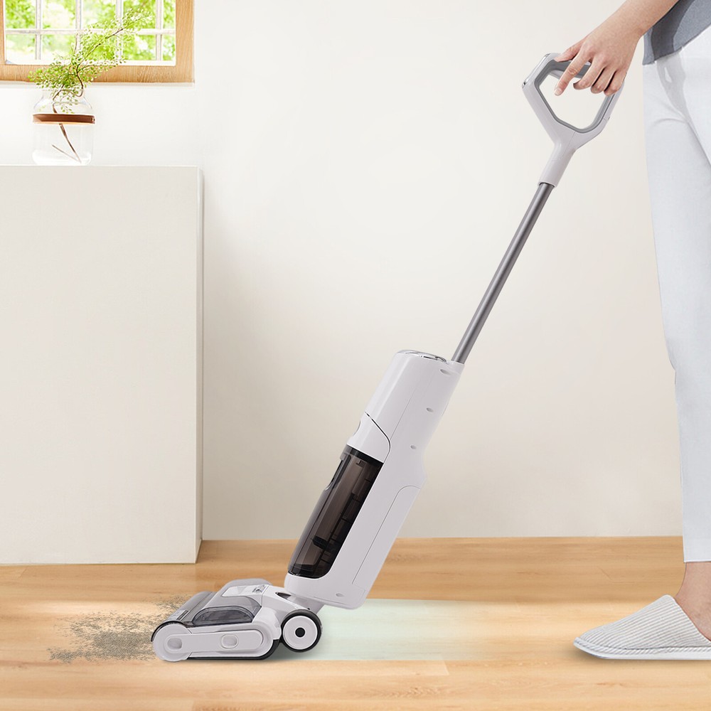 Vacuum Floor Cleaner One-Step Vacuum Mop Cordless Hardwood Cleaning Wet Dry US