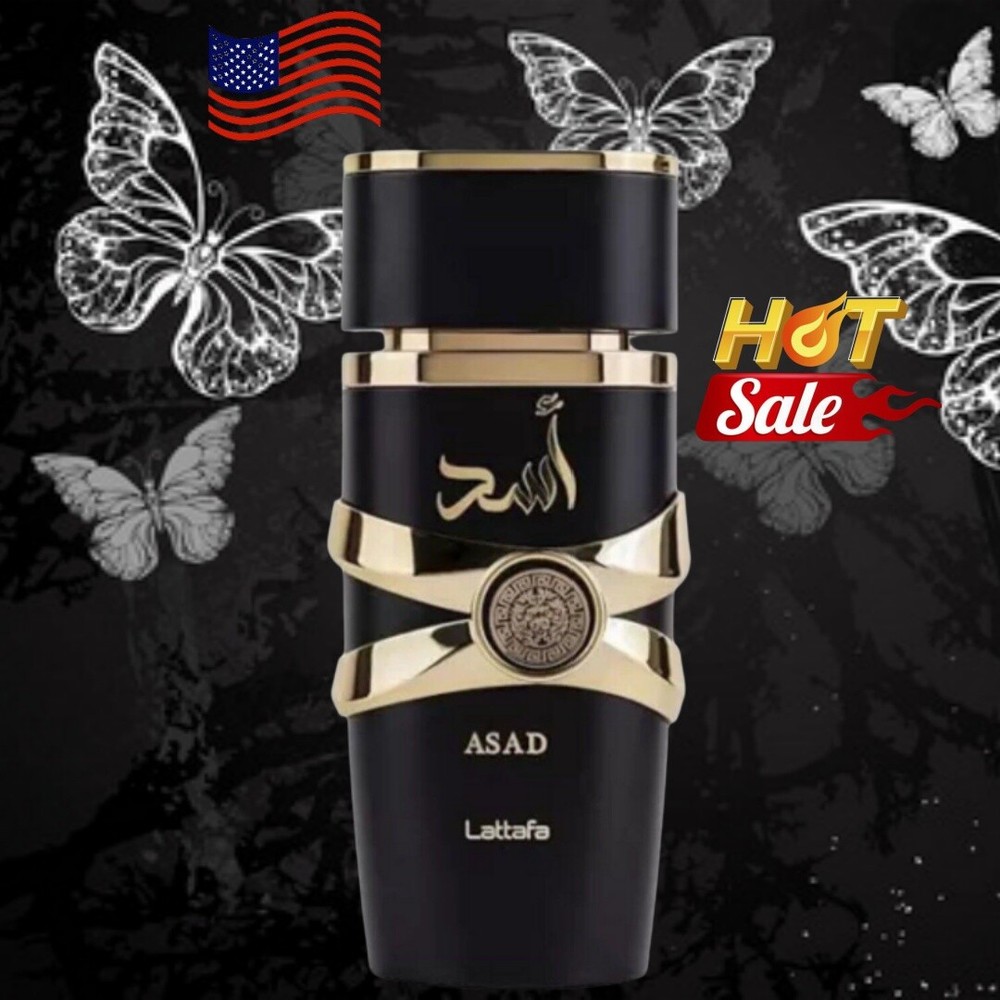 Lattafa Asad by Lattafa 3.4 Oz (100 ml) EDP Eau De Parfum Spray Unisex Black New