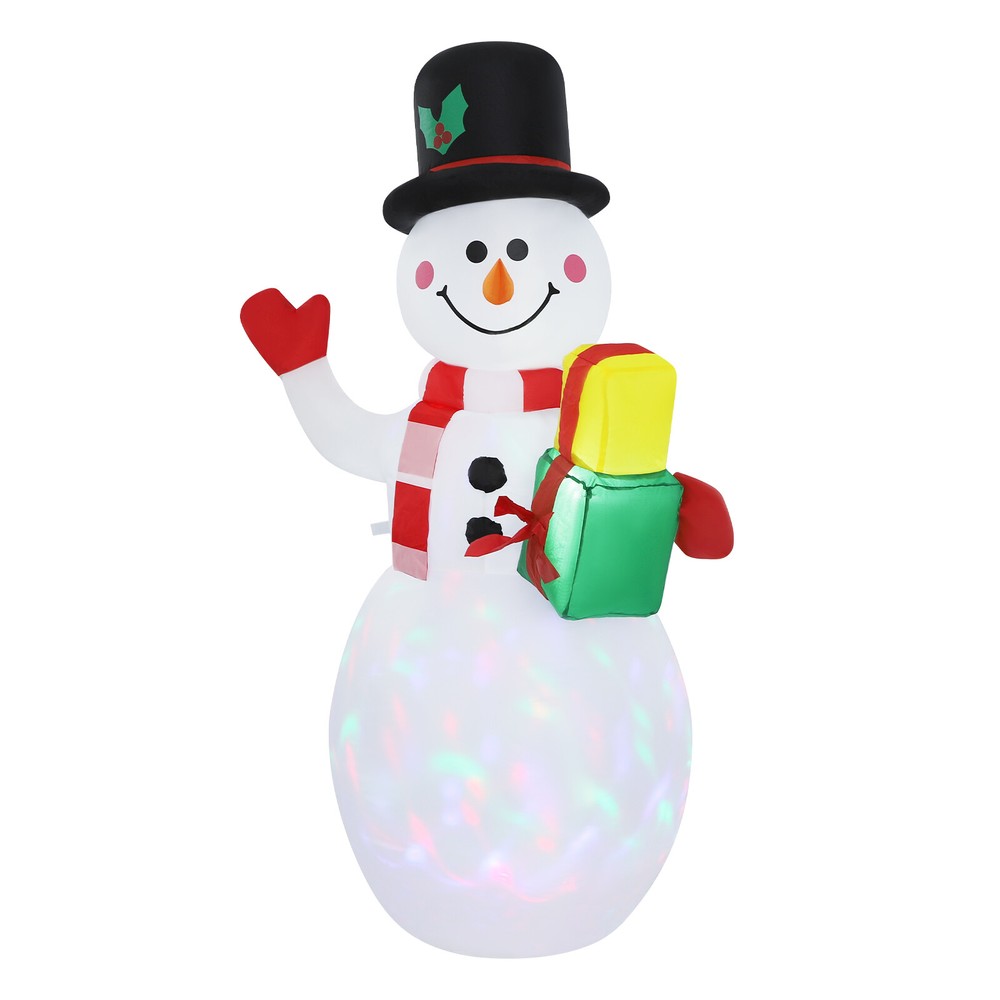 4.92ft Christmas Inflatable Snowman Family w/LED Light Blowup Lawn Yard Decor US