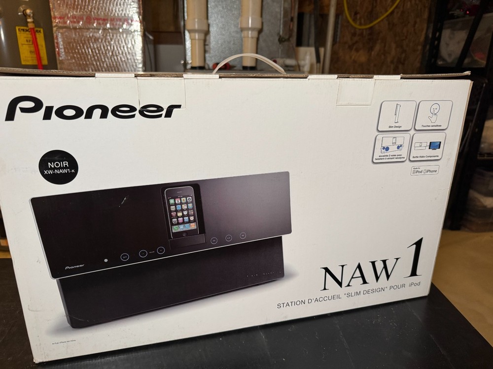 Pioneer XW-NAW 1-K 30 pin iPhone/iPod speaker dock BLACK - UNTESTED