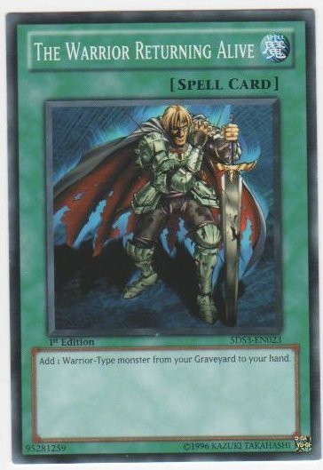 Warrior Returning Alive 5DS3-EN023 Common 1st Edition Moderately Played