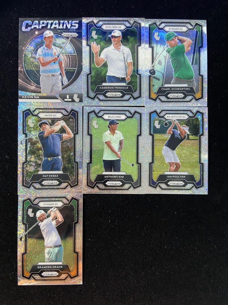 2024 Panini Prizm LIV Golf Pulsar Pat Perez Anthony Kim Poulter /299 Lot of 7 Cards KM029