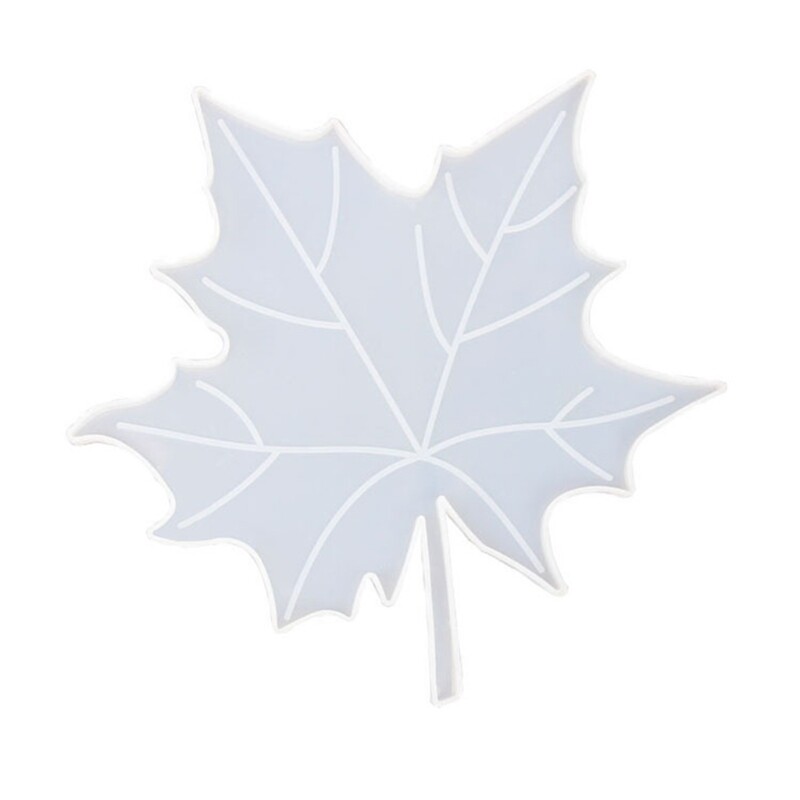 3-Piece Silicone Leaf Coaster Molds for Resin Crafting and Home Decor
