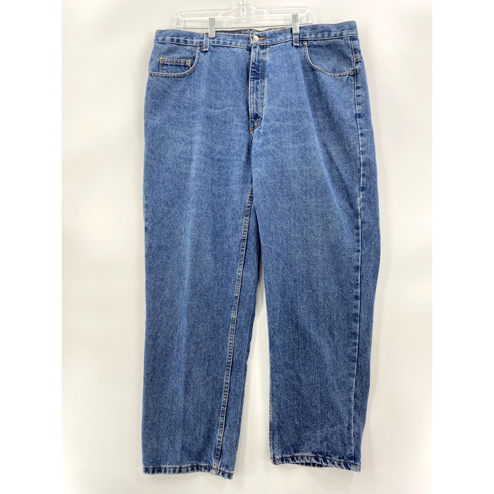 Men's Members Mark Straight Leg Denim Jeans 40W x 29L Medium Wash Blue-image