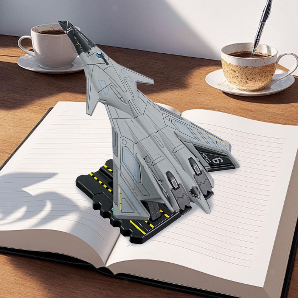 Modelo de avión 1:200 con soporte de exhibición modelo de combate de metal para estantería