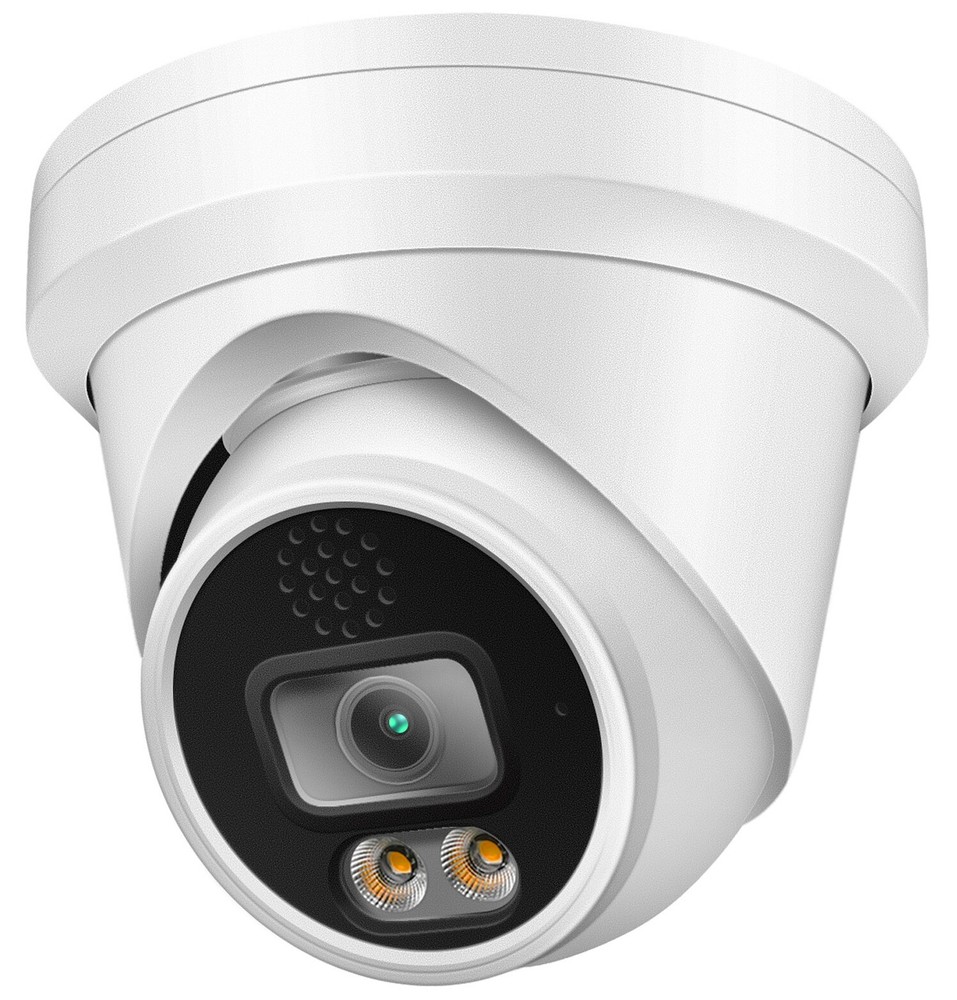 Hikvision/ Uniview Compatible IP Camera POE 6MP Turret Dome Audio H.265 w/ Mic