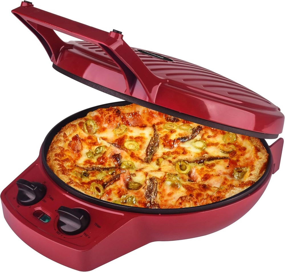 12 Inch Pizza Cooker and Calzone Maker Pizza Maker  with Timer &Temperatur...