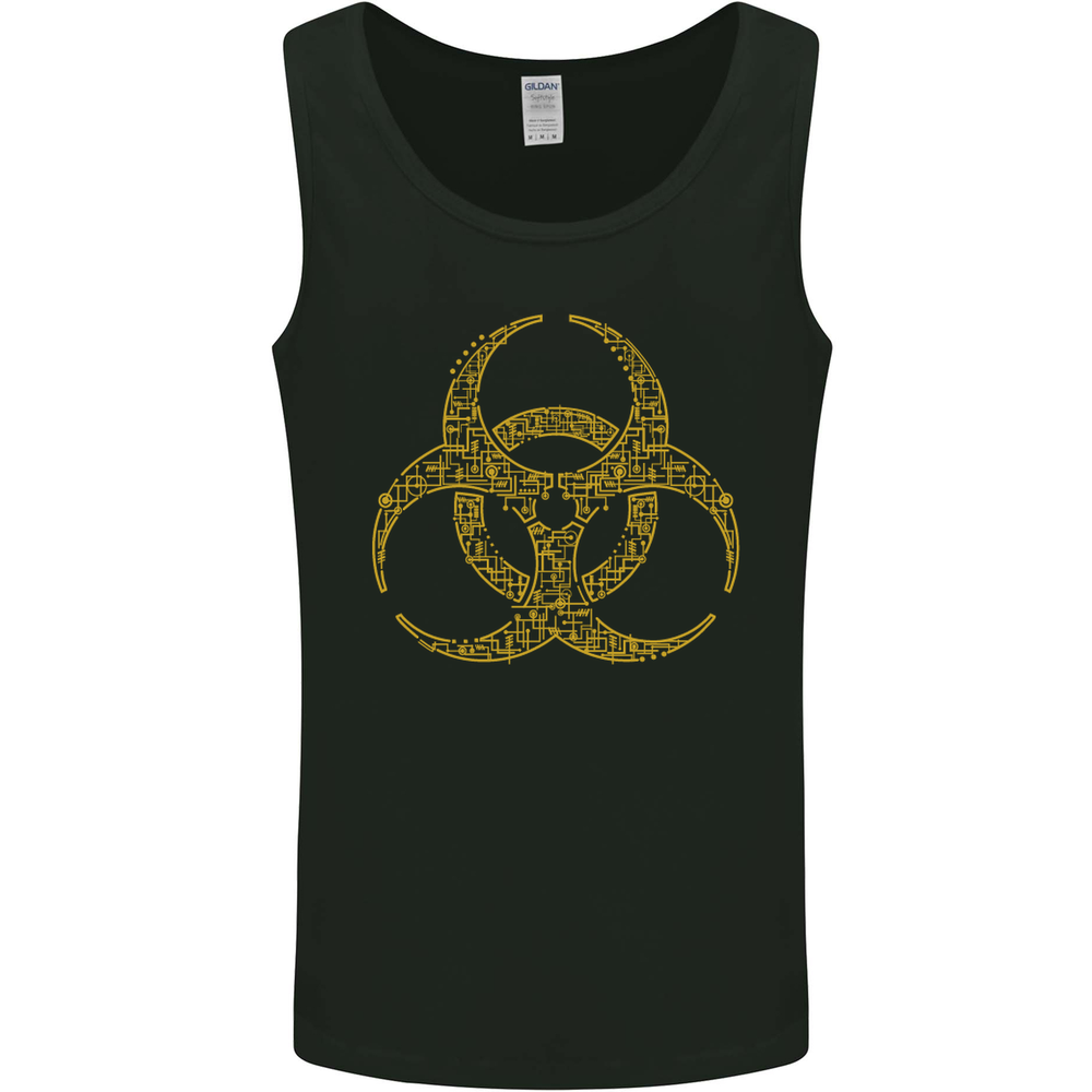 Digital Biohazard Gaming Gamer Zombie Mens Vest Tank Top