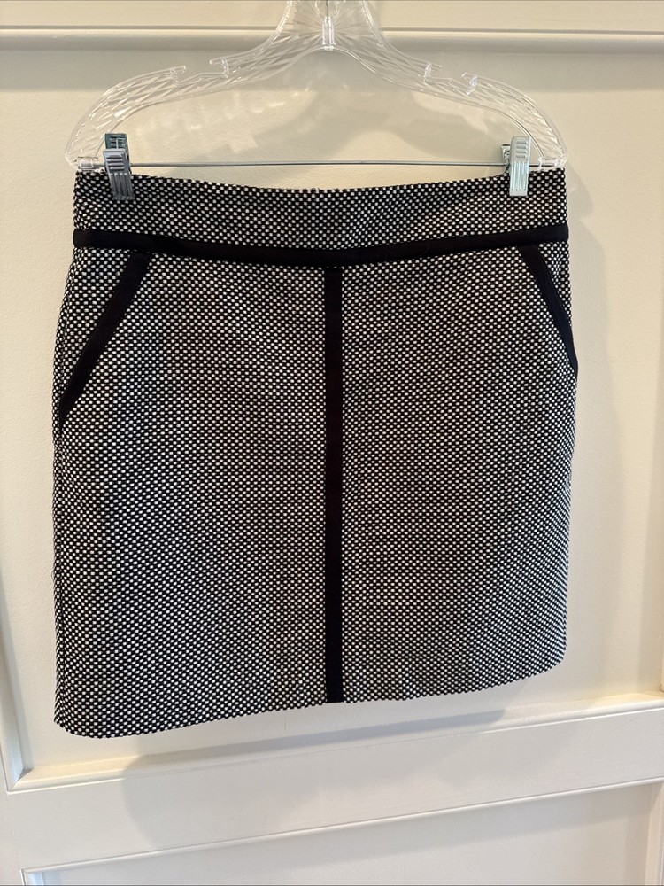 Ann Taylor Loft Skirt Women Size 10 Black & White