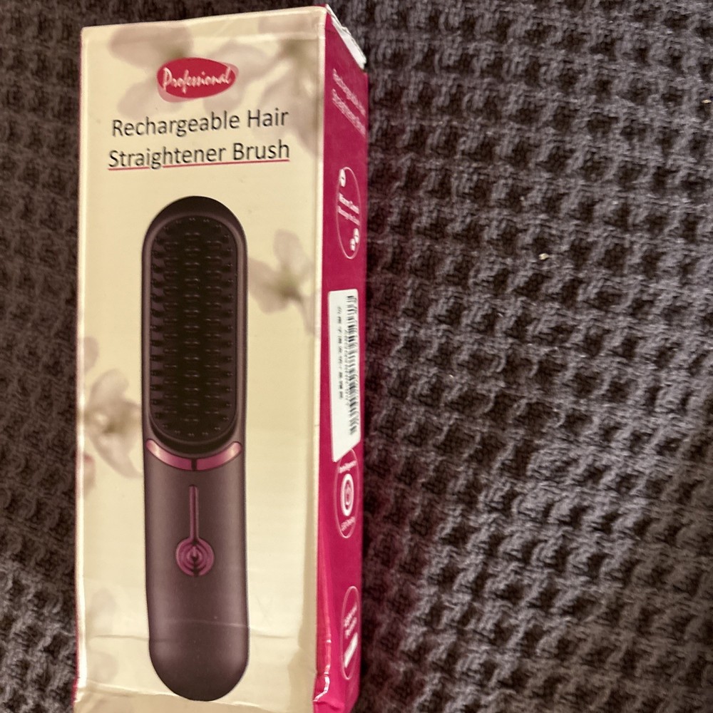 ￼ Professional Rechargeable Hair, Straightener Brush