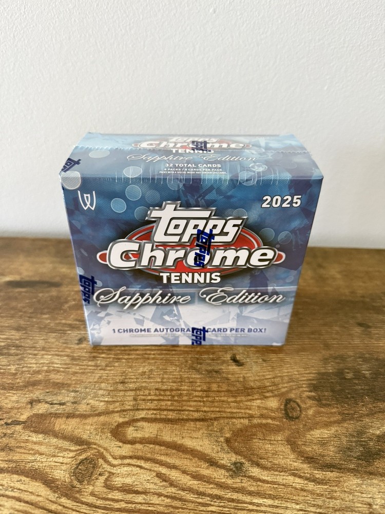2025 Topps Chrome Tennis Sapphire Edition - Sealed Hobby Box
