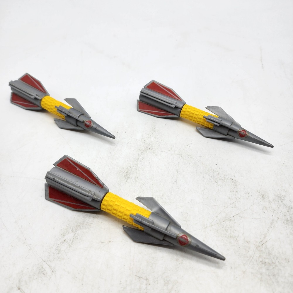 GI Joe Cobra IMP SET of 3 MISSILES & 24 mines original 1988 Vehicle Free Shippin