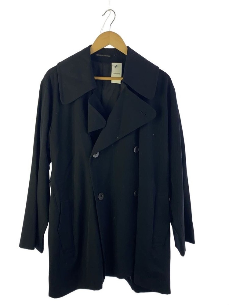 Y S Trench Coat/-/Wool/Blk/Plain/Yw-C08-120 4577