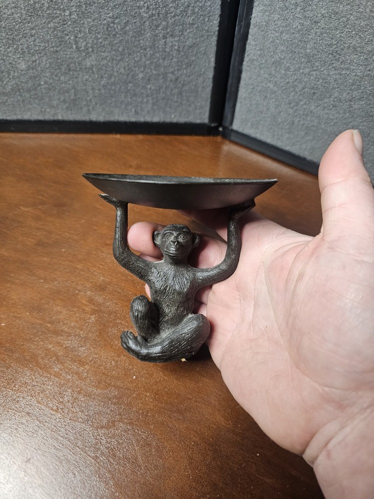 Chopsticks Andrea By SadekBronzed CastSteel Monkey Candle Keys Card Holder