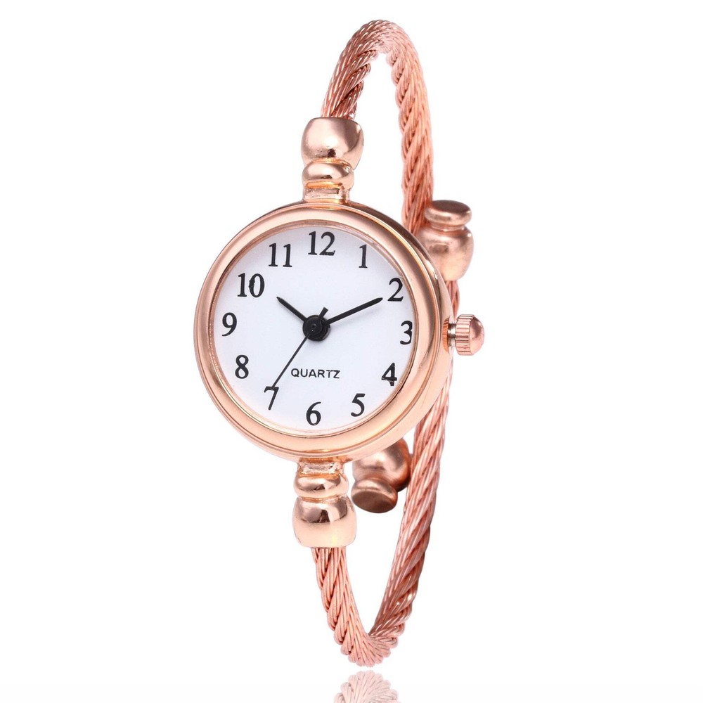 Trendy Korean Bracelet Watch with Quartz Movement and Stainless Steel Strap
