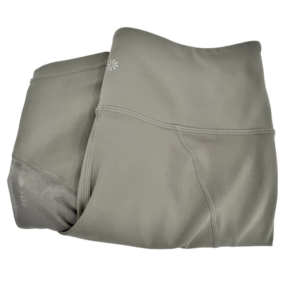 Athleta Pants Womens Medium Gray 7/8 Tights Mesh Details Activewear