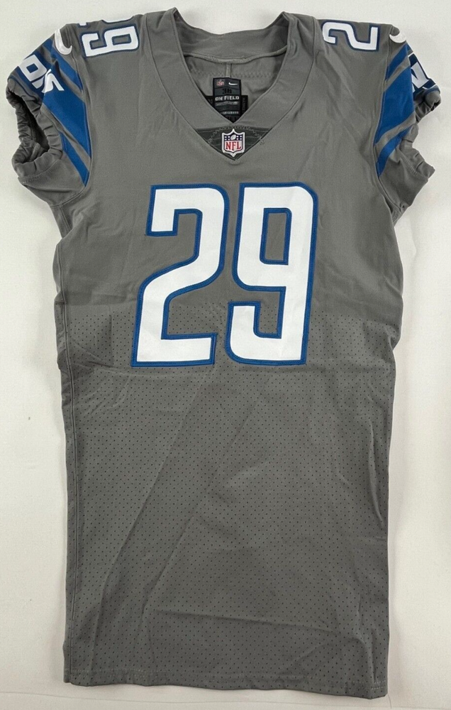 2020 Detroit Lions Michael Roberts Game Issued NFL Football Jersey