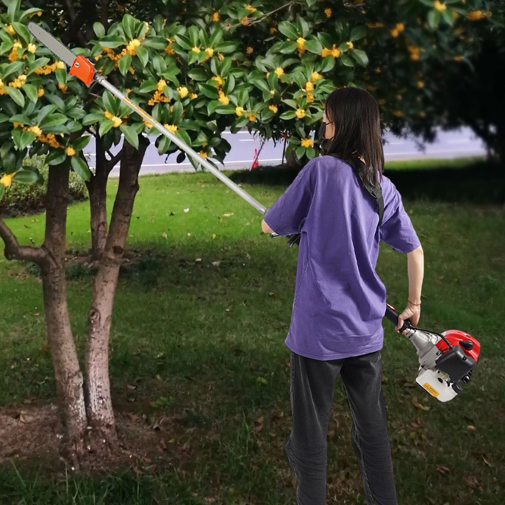 Gas-Powered Pole Saw Chainsaw for Tree Trimming and Pruning